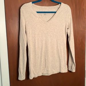 A New Day. Size M Long Sleeve V-Neck Tee.